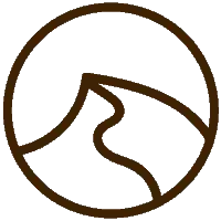 icone rond dune marron 200