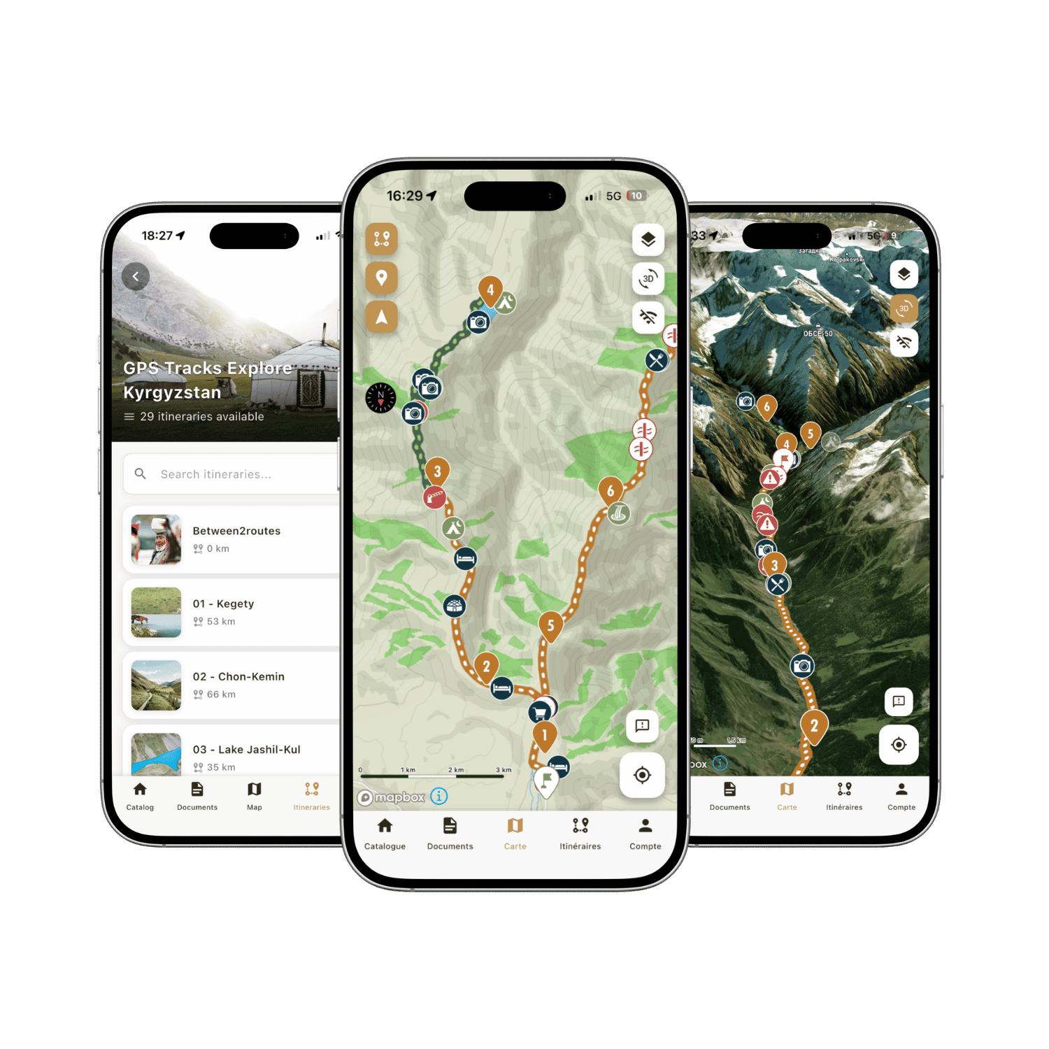 GPS tracks Kyrgyzstan