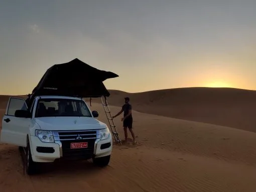 oliver location 4x4 oman tente de toit mitsubishi pajero 3
