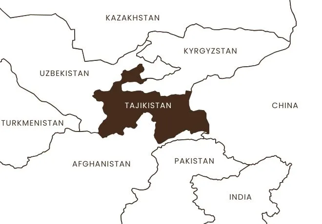 kyrgyzstan, a landlocked country in the middle of central asia