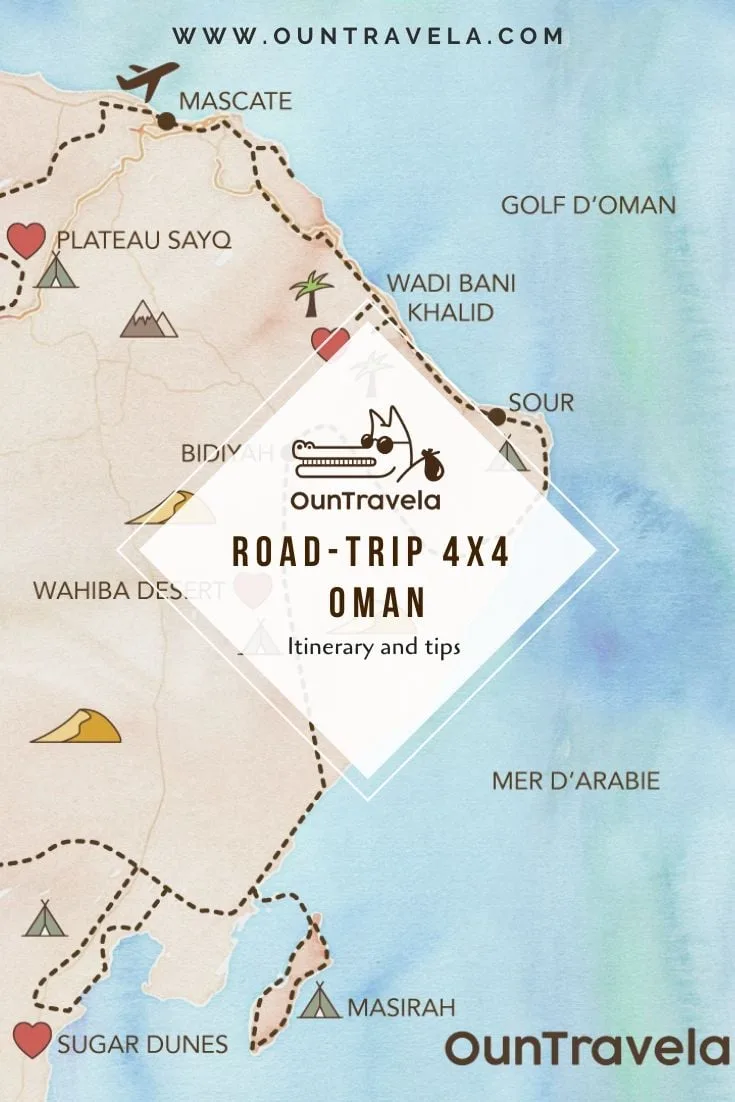 Our 4x4 itinerary in Oman: bivouac spots, GPS tracks, adventure travel