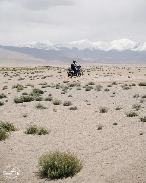 trail to the Kumtor gold mine in the heart of the Celestial Mountains